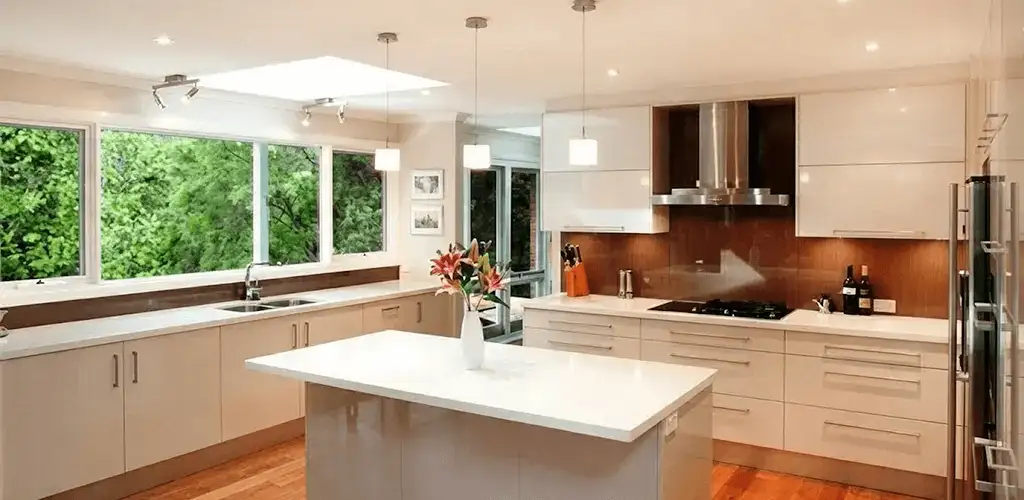 Kitchen cabinet refacing and remodel results in a modern kitchen in Dover, DE