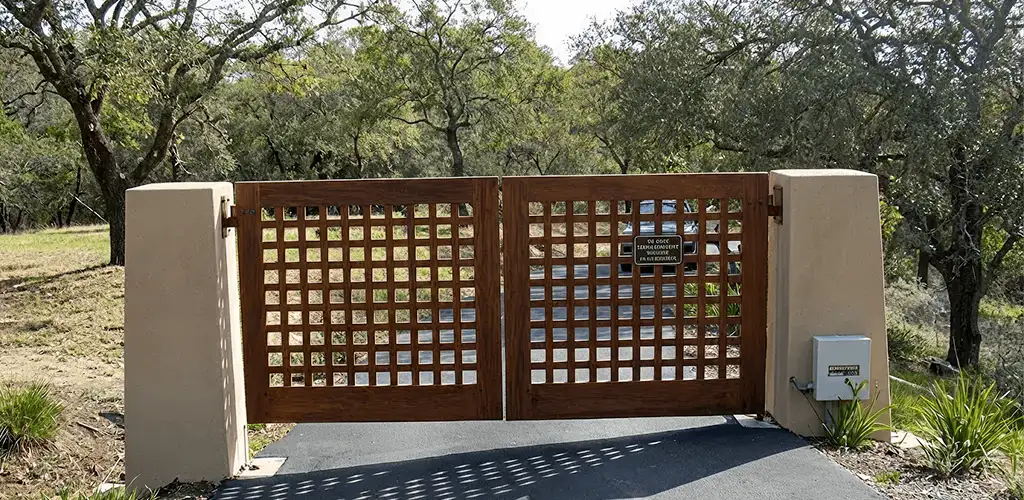 Driveway gate installation for a residential property in Dover, DE